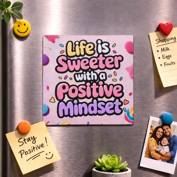 Positive_Mindset_Fridge_Magnet_Combo_Set_Of_4_Stay_Positive_Focus_On_Good_Life_Is_Sweeter_With_A_Positive_Mindset_There_Is_Always_Reason_To_Smile_Inspirational_Magnets