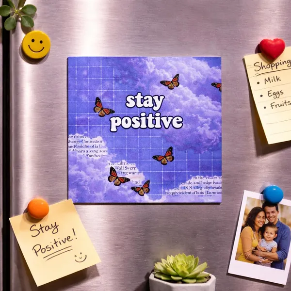 Positive_Mindset_Fridge_Magnet_Combo_Set_Of_4_Stay_Positive_Focus_On_Good_Life_Is_Sweeter_With_A_Positive_Mindset_There_Is_Always_Reason_To_Smile_Inspirational_Magnets