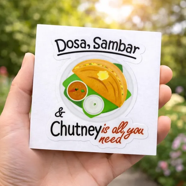 Dosa_Sambar_Chutney_Is_All_You_Need_Fridge_Magnet_Funny_South_Indian_Food_Quote_Refrigerator_Magnet_Kitchen_Decor_Magnet_For_Home_Food_Lovers