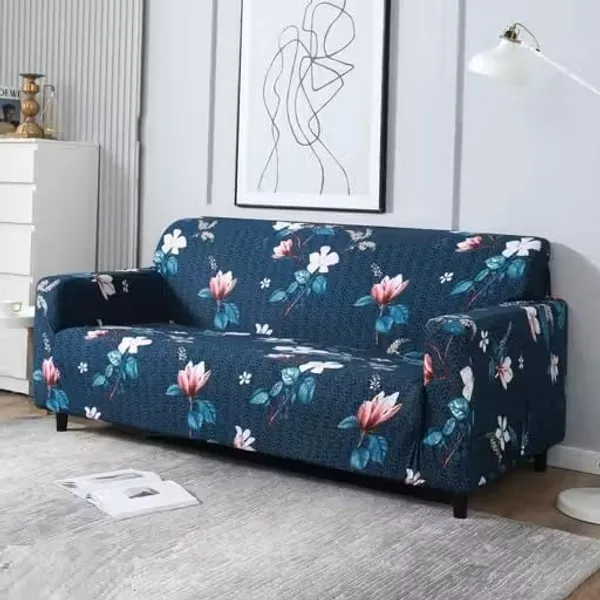Gifts_Island_Polyester_3_Seater_Sofa_Cover_(_Blue_Flower)
