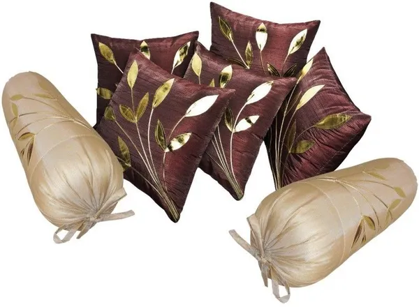 Stuff_N'_Fluff_Polyester_Cushions_&_Bolsters_Cover_(40_Cm*75_Cm,_Pack_Of_7,_Brown,_Beige)