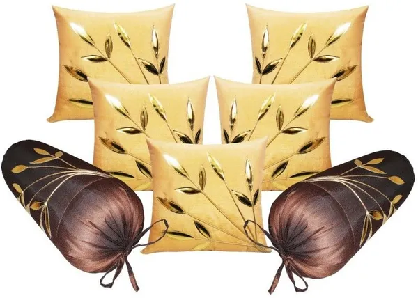 Stuff_N'_Fluff_Polyester_Cushions_&_Bolsters_Cover_(40_Cm*75_Cm,_Pack_Of_7,_Brown,_Beige)