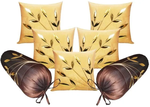 Stuff_N'_Fluff_Polyester_Cushions_&_Bolsters_Cover_(40_Cm*75_Cm,_Pack_Of_7,_Brown,_Beige)
