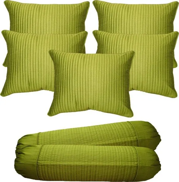 Stuff_N'_Fluff_Dupion_Silk_Cushions_&_Bolsters_Cover_(40*40,_Pack_Of_7,_Green)