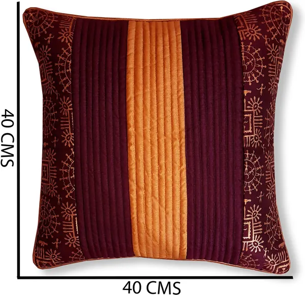 Stuff_N'_Fluff_Dupion_Silk_Cushions_Cover_(40_Cm*40_Cm,_Pack_Of_5,_Maroon)