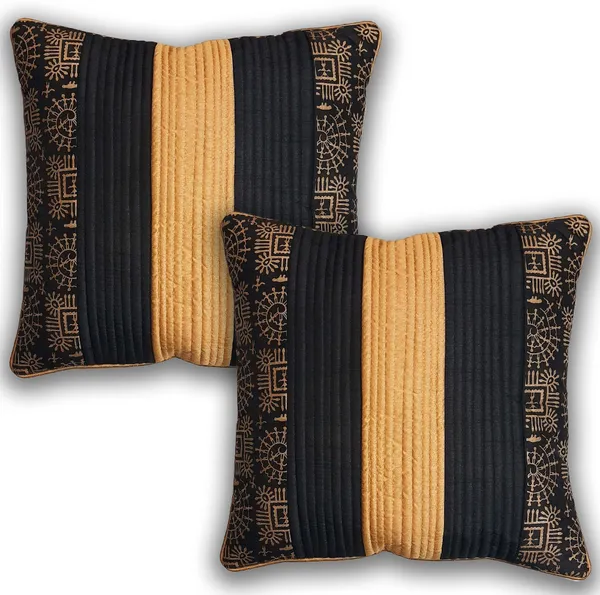 Stuff_N'_Fluff_Dupion_Silk_Cushions_Cover_(40_Cm*40_Cm,_Pack_Of_2,_Black)