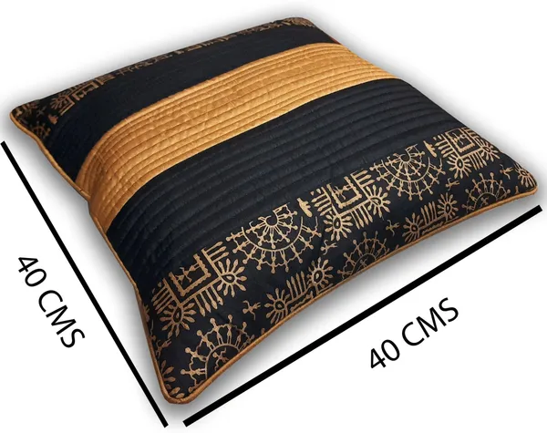 Stuff_N'_Fluff_Dupion_Silk_Cushions_Cover_(40_Cm*40_Cm,_Pack_Of_2,_Black)