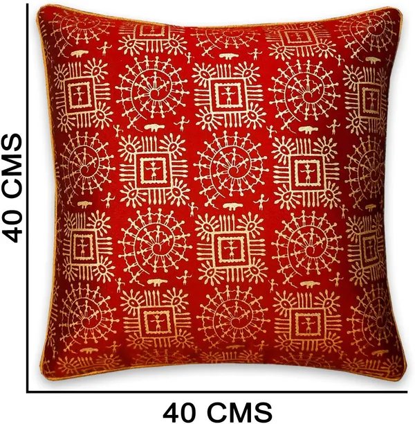 Stuff_N'_Fluff_Dupion_Silk_Cushions_Cover_(40_Cm*40_Cm,_Pack_Of_5,_Maroon)