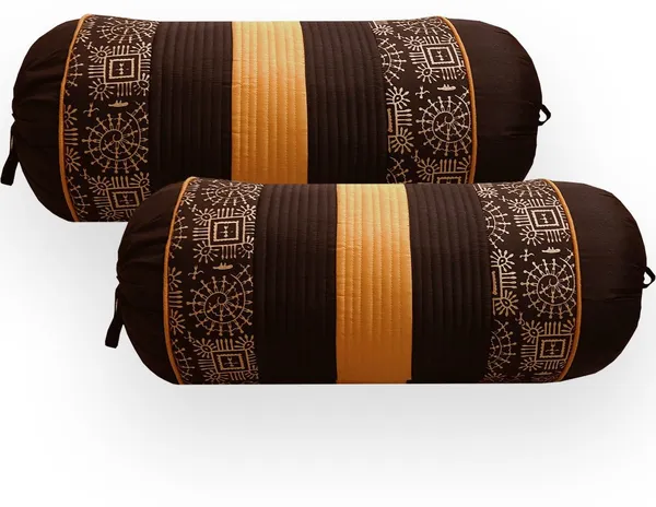Stuff_N'_Fluff_Dupion_Silk_Bolsters_Cover_(40_Cm*75_Cm,_Pack_Of_2,_Brown)