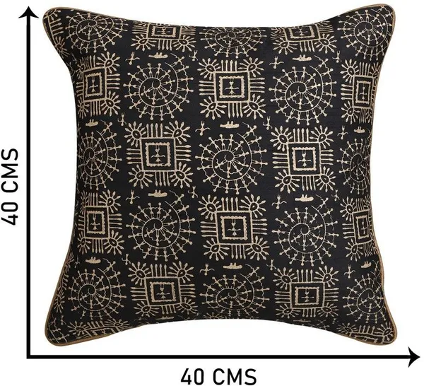Stuff_N'_Fluff_Dupion_Silk_Cushions_&_Bolsters_Cover_(40_Cm*75_Cm,_Pack_Of_7,_Black)
