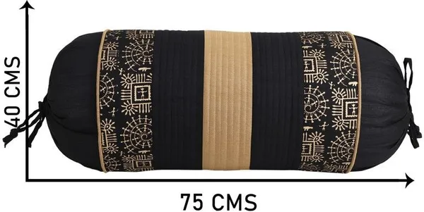 Stuff_N'_Fluff_Dupion_Silk_Cushions_&_Bolsters_Cover_(40_Cm*75_Cm,_Pack_Of_7,_Black)