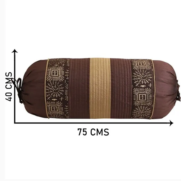 Stuff_N'_Fluff_Dupion_Silk_Cushions_&_Bolsters_Cover_(40_Cm*75_Cm,_Pack_Of_7,_Brown)