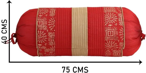 Stuff_N'_Fluff_Dupion_Silk_Cushions_&_Bolsters_Cover_(40_Cm*75_Cm,_Pack_Of_7,_Red)