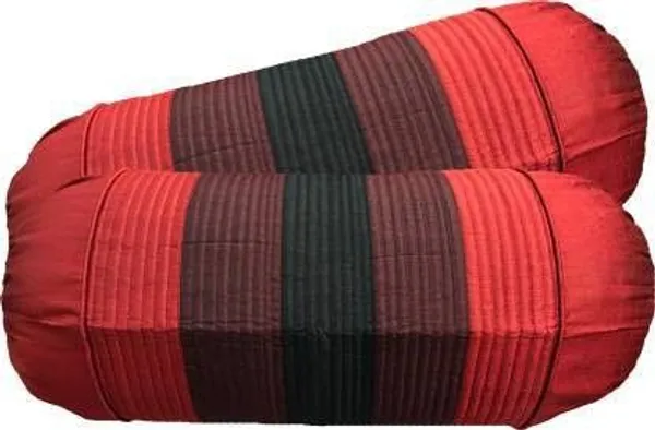Stuff_N'_Fluff_Dupion_Silk_Cushions_&_Bolsters_Cover_(40_Cm*77.5_Cm,_Pack_Of_7,_Red,_Maroon,_Black)
