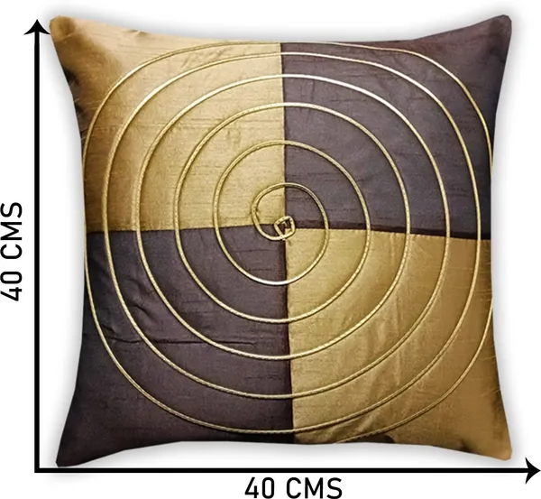 Stuff_N'_Fluff_Dupion_Silk_Cushions_&_Bolsters_Cover_(75_Cm*40_Cm,_Pack_Of_7,_Gold,_Brown)
