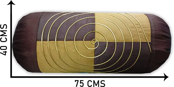 Stuff_N'_Fluff_Dupion_Silk_Cushions_&_Bolsters_Cover_(75_Cm*40_Cm,_Pack_Of_7,_Gold,_Brown)