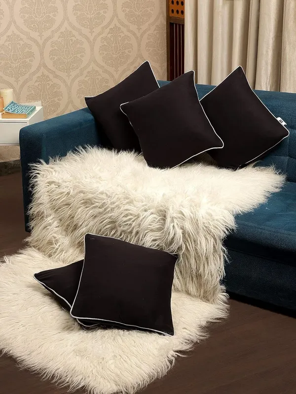 Stuff_N'_Fluff_Polycotton,_Velvet_Cushions_Cover_(40_Cm*40_Cm,_Pack_Of_5,_Black)