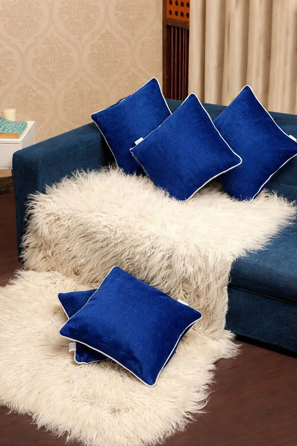 Gifts_Island_Velvet_Cushions_Cover_(40_Cm*40_Cm,_Pack_Of_5,_Blue)
