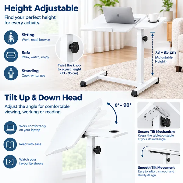 GI®_Adjustable_Laptop_Table_with_360°_Concealed_Wheels_for_Sofa_&_Bed_with_Cup_Holder,_Portable_Table_for_Home,_Ergonomic_Height_Adjustable_Study_Desk,_Tilting_Laptop_Stand_for_Reading,_Dining_(White)