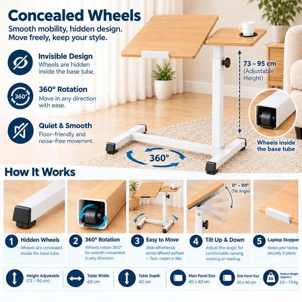 GI®_Adjustable_Laptop_Table_with_360°_Concealed_Wheels_for_Sofa_&_Bed_with_Cup_Holder,_Portable_Table_for_Home,_Ergonomic_Height_Adjustable_Study_Desk,_Tilting_Laptop_Stand_for_Reading_(Natural_Wood)