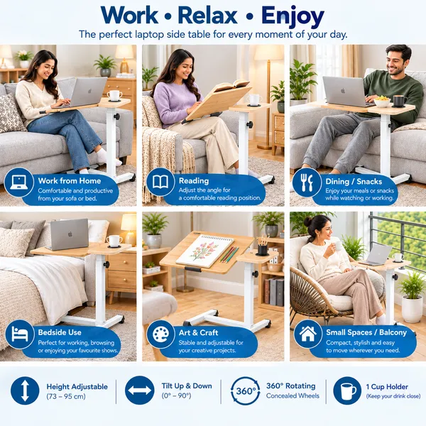 GI®_Adjustable_Laptop_Table_with_360°_Concealed_Wheels_for_Sofa_&_Bed_with_Cup_Holder,_Portable_Table_for_Home,_Ergonomic_Height_Adjustable_Study_Desk,_Tilting_Laptop_Stand_for_Reading_(Natural_Wood)