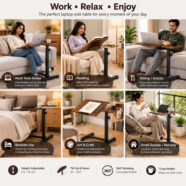 GI®_Adjustable_Laptop_Table_with_360°_Concealed_Wheels_for_Sofa_&_Bed_with_Cup_Holder,_Portable_Table_for_Home,_Ergonomic_Height_Adjustable_Study_Desk,_Tilting_Laptop_Stand_for_Reading_(Walnut_Brown)
