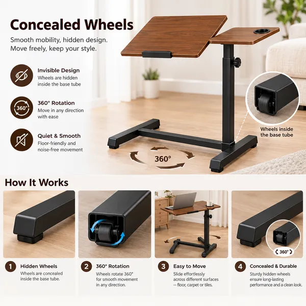 GI®_Adjustable_Laptop_Table_with_360°_Concealed_Wheels_for_Sofa_&_Bed_with_Cup_Holder,_Portable_Table_for_Home,_Ergonomic_Height_Adjustable_Study_Desk,_Tilting_Laptop_Stand_for_Reading_(Walnut_Brown)