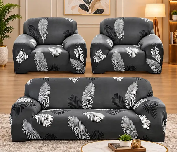 Gifts_Island_Polyester_3+1+1_Seater_Sofa_Abstract_Cover_Pack_of_3_(Grey_Leaf)