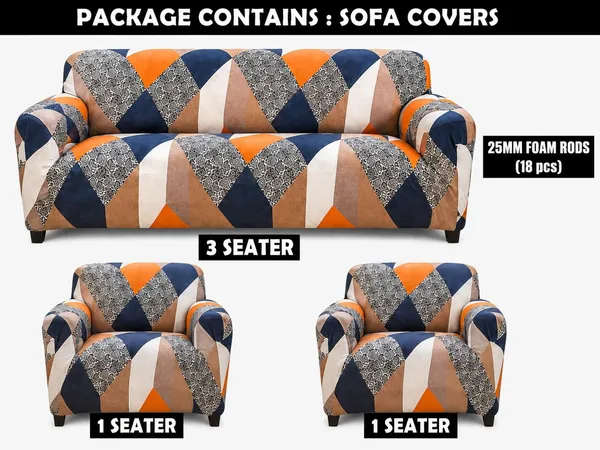 Gifts_Island_Polyester_3+1+1_Seater_Sofa_Abstract_Cover_Pack_of_3_(Orange_Prism)