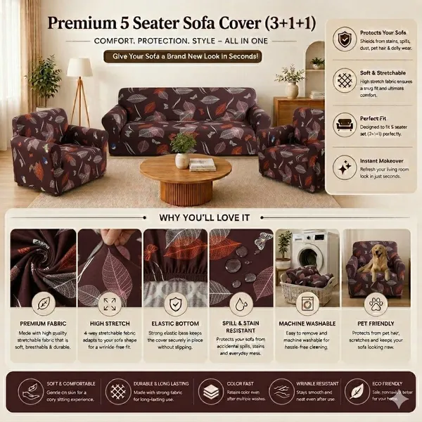 Gifts_Island_Polyester_3+1+1_Seater_Sofa_Abstract_Cover_Pack_of_3_(_Butterfly_)