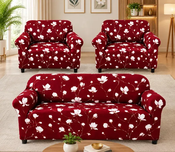 Gifts_Island_Polyester_3+1+1_Seater_Sofa_Abstract_Cover_Pack_of_3_(_Maroon_Floral)