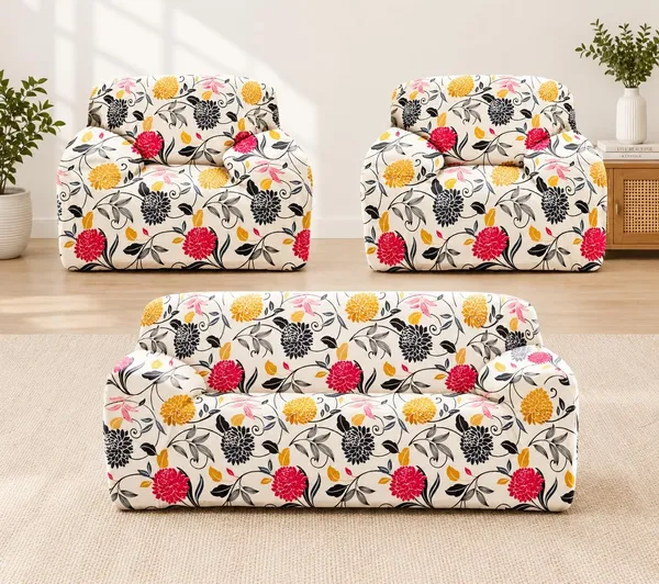 Gifts_Island_Polyester_3+1+1_Seater_Sofa_Cover_(Pack_Of_3_White_Flower)