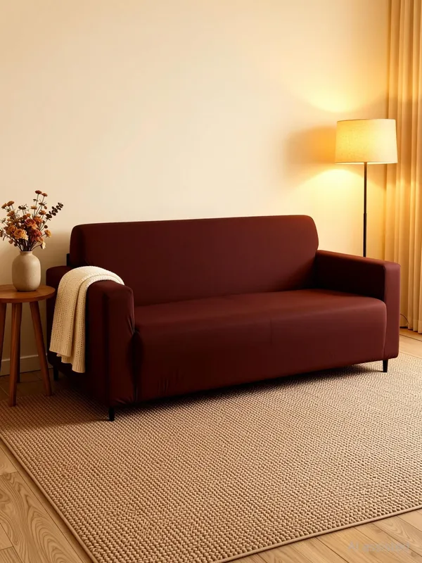 Gifts_Island_Polyester_3+1+1_Seater_Sofa_Plain_Cover_(Pack_Of_3_Brown_Plain)