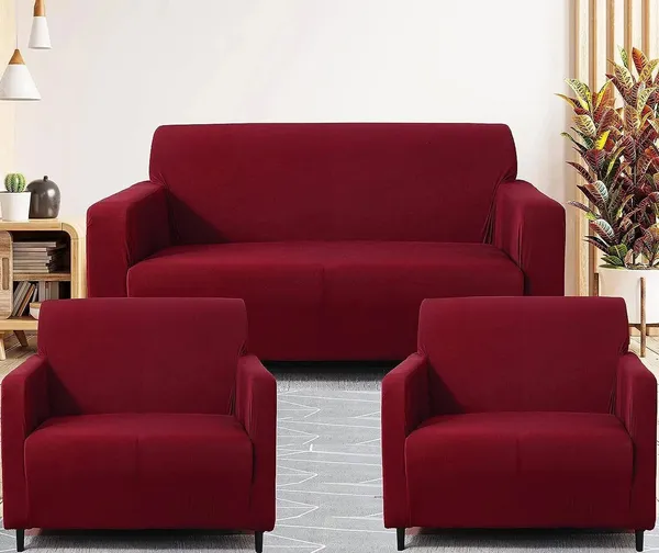 Gifts_Island_Polyester_3+1+1_Seater_Sofa_Plain_Cover_(Pack_Of_3_Maroon)