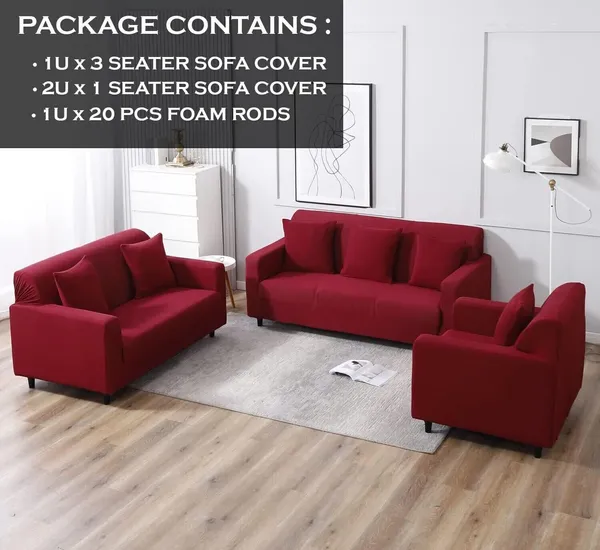 Gifts_Island_Polyester_3+1+1_Seater_Sofa_Plain_Cover_(Pack_Of_3_Maroon)