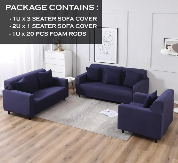 Gifts_Island_Polyester_3+1+1_Seater_Sofa_Plain_Cover_(Pack_Of_3_Blue)