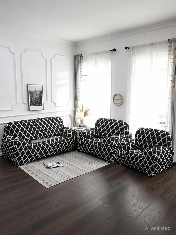 Gifts_Island_Polyester_3+1+1_Seater_Sofa_Geometric_Cover_(Pack_Of_3_Black_Diamond)
