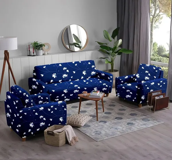 Gifts_Island_Polyester_3+1+1_Seater_Sofa_Floral_Cover_(Pack_Of_3_Blue)