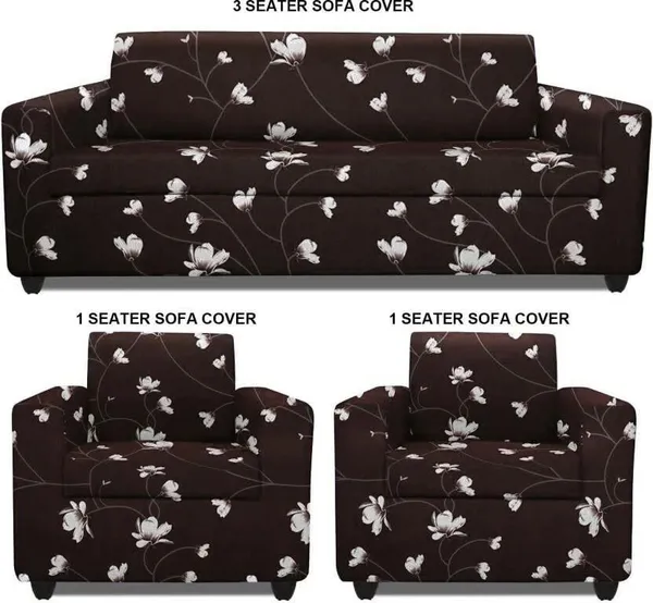 Gifts_Island_Polyester_3+1+1_Seater_Sofa_Floral_Cover_(Pack_Of_3_Brown)