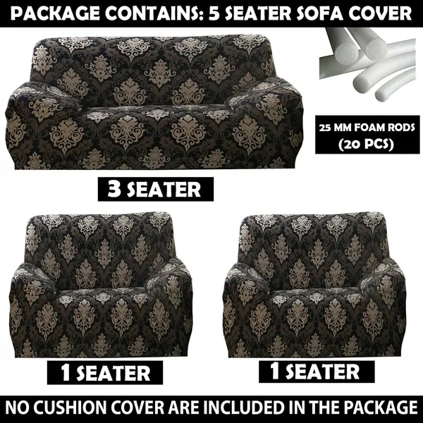 Gifts_Island_Polyester_3+1+1_Seater_Sofa_Damask_Cover_(Pack_Of_3_Brown_Damas)