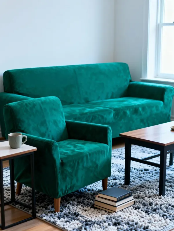 Gifts_Island_Velvet_3+1+1_Seater_Sofa_Plain_Cover_(Pack_Of_3_Teal_Green)