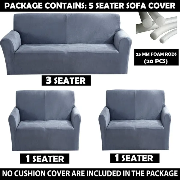 Gifts_Island_Velvet_3+1+1_Seater_Sofa_Plain_Cover_(Pack_Of_3_Grey)