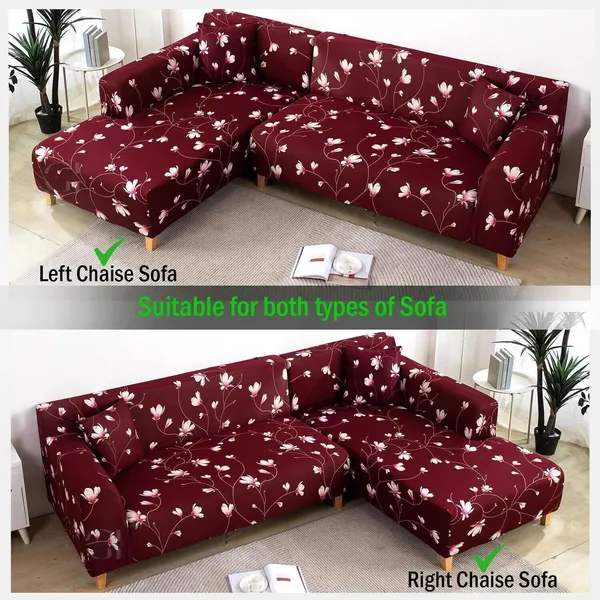 Gifts_Island_Polyester_3+3_Seater_L-Shape_Sofa_Floral_Cover_(Pack_Of_2_Maroon)