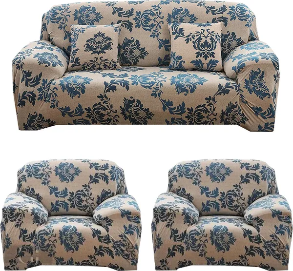 Gifts_Island_Polyester_3+1+1_Seater_Sofa_Damask_Cover_(Pack_Of_3_Beige_Damask)