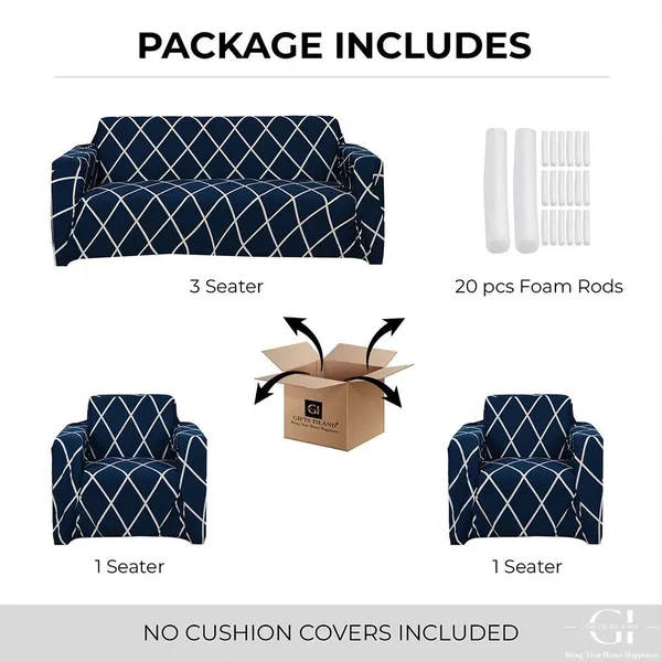 Gifts_Island_Polyester_3+1+1_Seater_Sofa_Checkered_Cover_(Pack_Of_3_Blue)