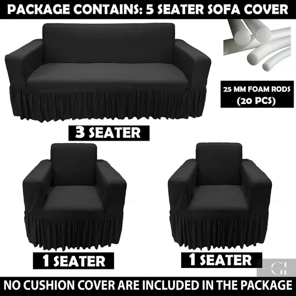 Gifts_Island_Polycotton_3+1+1_Seater_Sofa_Plain_Cover_(Pack_Of_3_Black_Plain_Non-Slip_Stretchable_Elastic_360°_Frill_Sofa_Cover_(3+1+1_Seater)|)