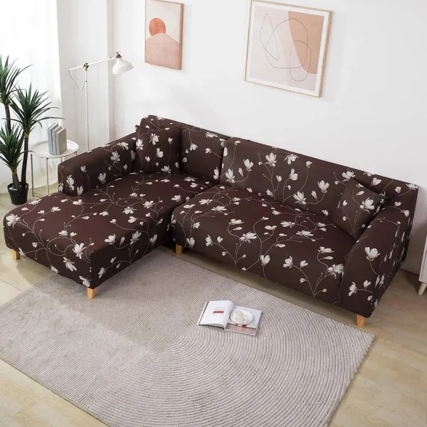Gifts_Island_Polyester_3+3_Seater_L-Shape_Sofa_Floral_Cover_(Pack_Of_2_Brown)