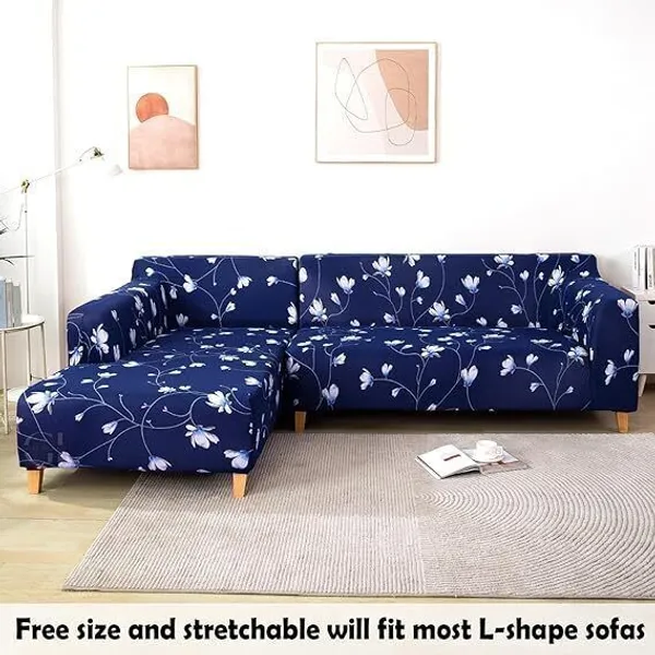 Gifts_Island_Polyester_3+3_Seater_L-Shape_Sofa_Floral_Cover_(Pack_Of_2_Navy)