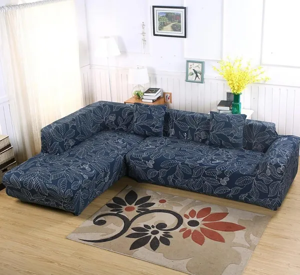 Gifts_Island_Polyester_3+3_Seater_L-Shape_Sofa_Floral_Cover_(Pack_Of_2_Blue_Ash)
