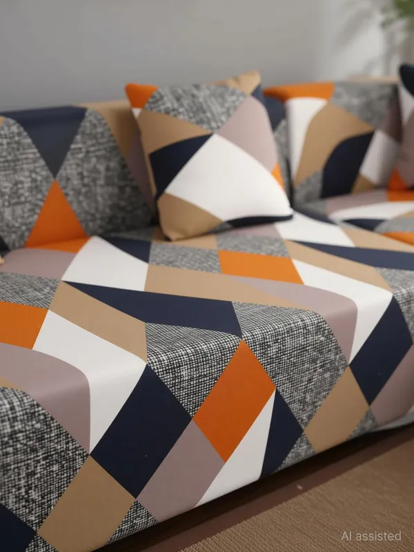 Gifts_Island_Polyester_3+3_Seater_L-Shape_Sofa_Abstract_Cover_(Pack_Of_2_Orange_Prism)